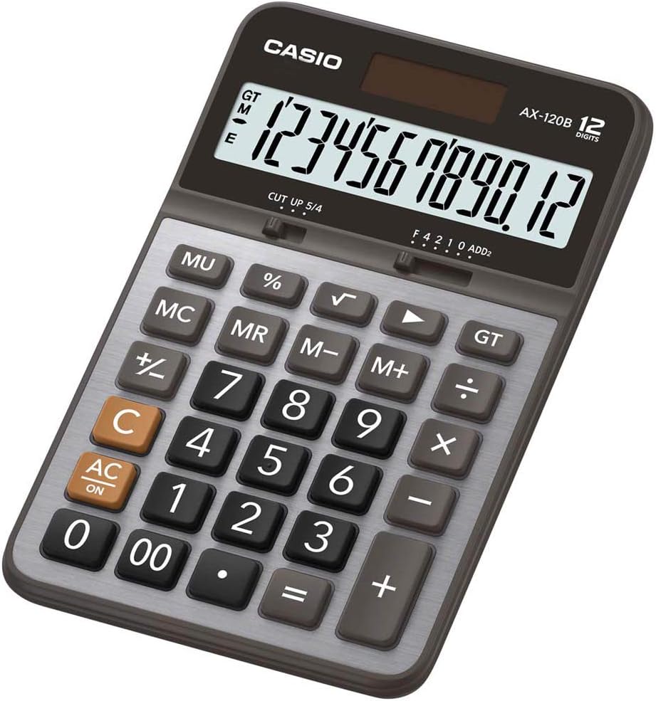 Casio Ax-120B-W-Dc Casio Econonic Calculator