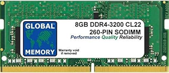 8GB DDR4 3200MHz PC4-25600 260-Pin SODIMM Memory RAM for Laptops/Notebooks
