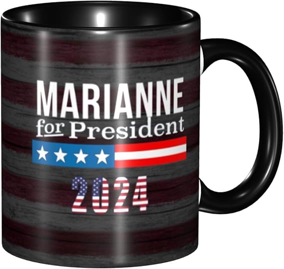 Marianne-Williamson 2024 Election Funny Coffe Mug Ceramic Tea Cups Travel Mugs Drink For Work Home Office