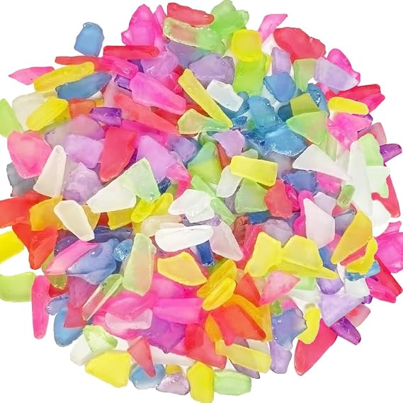 14oz Colorful Sea Glass Pieces for Home Decor