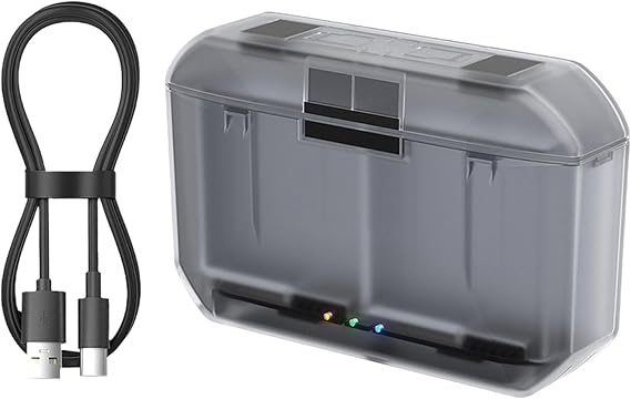 アクション 5Pro / 4 / 3 急速充電カメラバッテリードック用スマート & シール付き急速充電バッテリーケース
