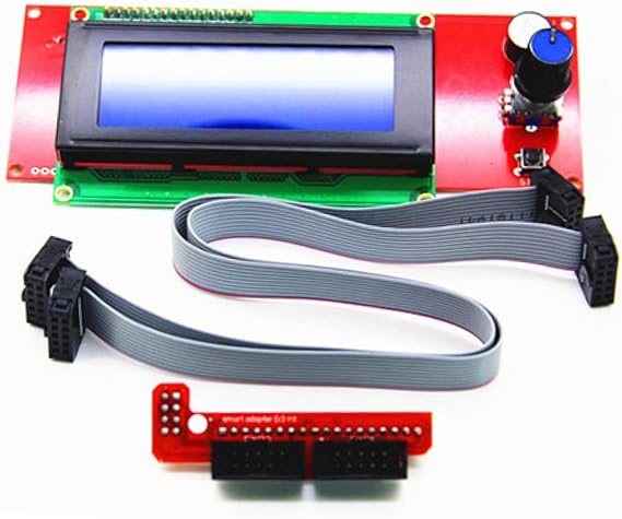 HEALLILY Printer Reprap Ramps LCD Controller with Display Compatible with Ramps Easy Operation for Calibration and Movement Includes Encoder and Reader