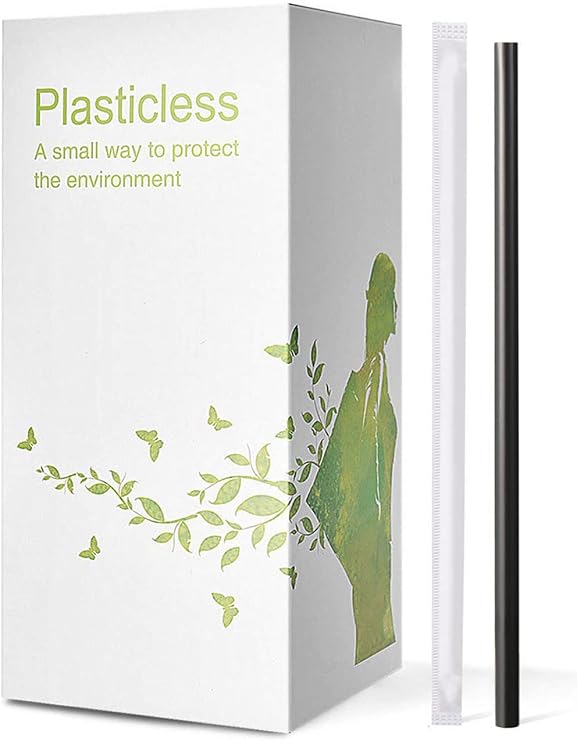 200 Count 100% Individually Wrapped Compostable PLA Straws-KTOB Biodegradable Black Disposable Drinking Straws-Eco Friendly Plant-Based Plastic Coffee Straws Sustainable | KTOB Biodegradable Black Disposable Drinking Straws-Eco Friendly Plant-Based Plastic Coffee Straws Sustainable