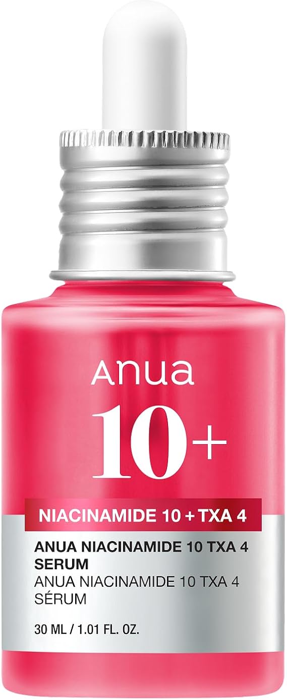 Anua Niacinamide 10 + TXA 4 Serum, Korean Skincare, 1.01 fl.oz | Dark Spot Care, Hyaluronic Acid, Tranexamic Acid, Lightweight & Hydrating All-in-One Daily Facial Serum for Glass Skin