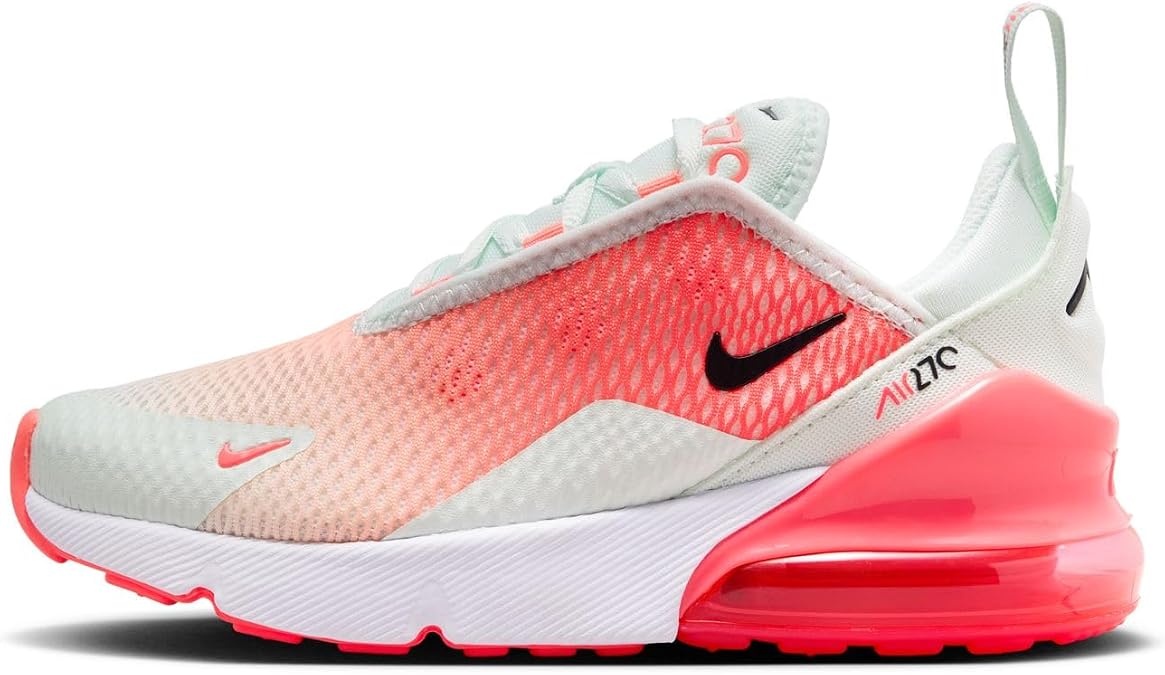 Nike Air Max 270 Little Kids' Shoes (Barely Green/Hot Lava/Black)