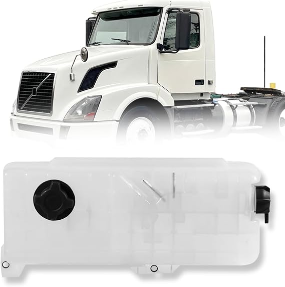 Coolant Overflow Reservoir Recovery Bottle Tank 603-5504 Replacement for Volvo VN VNL VNM 1997-2007,Water Reservoir Semi Truck Parts