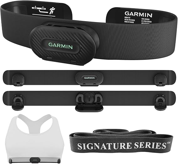 Garmin HRM Heart Rate Monitor Chest Strap | Wireless, Real-Time Transmission for Indoor and Outdoor Exercise | Signature Series Resistance Band