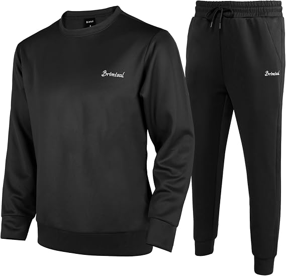 Men's Tracksuits 2 Piece Sets Long Sleeve Crewneck Pullover Sweatsuits