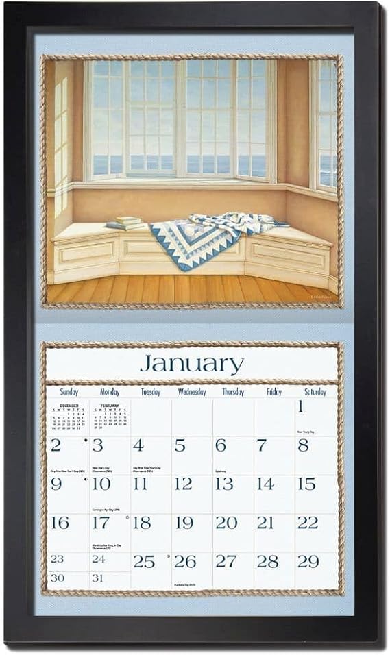 Lang Brands, LLC, Contemporary Wall Calendar Frame - Black Finish