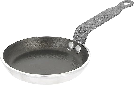 DE BUYER AHLB1012 Non-Stick Mini Frying Pan, 4.7 inches 12 cm, Aluminum, France