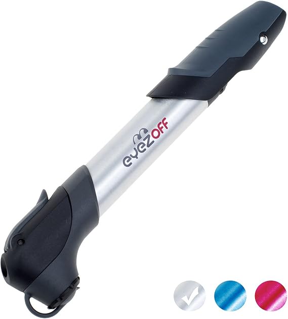 GP96 Alloy Mini Bike Pump (Black/Aluminium) w/ mounting bracket