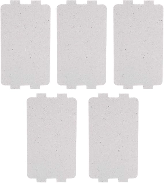 5pcs Waveguide Cover, Universal Microwave Oven Mica Plate Sheet Repairing Parts for Home Kitchen Office Restaurant Microwave Replacement Accessory