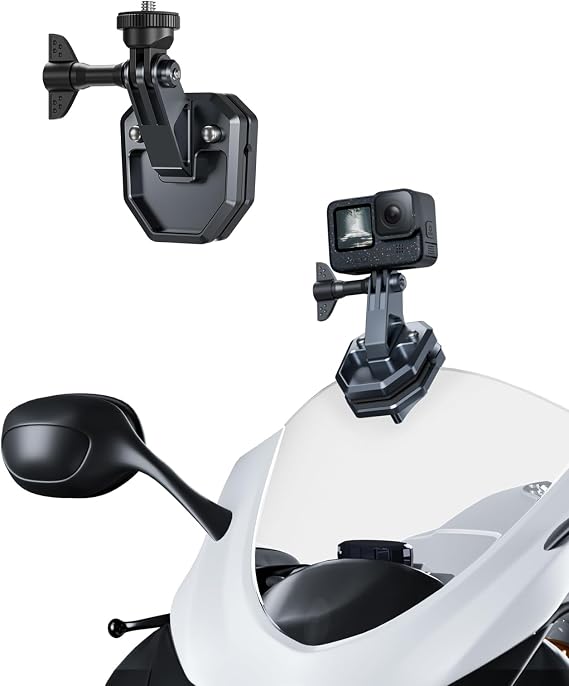 Motosiklet Ön Cam Klipsi Kamera Montajı, DJI Osmo Action 6/Osmo Nano/Osmo 360/Action 5 4, Hero 13 12 11 10 9 8, Insta 360 X5 X4 Action Cam ile Uyumlu