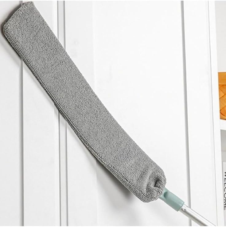 5DM-Saplı Mikrofiber Başlıklı Girintili Yüzey Temizleme Mopu Toz Alma Fırçası