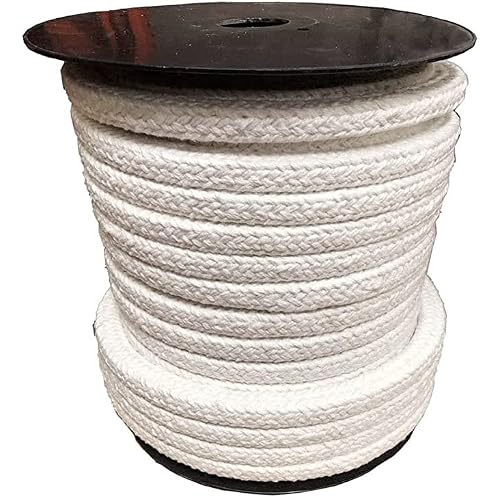 Fire-Rated Ceramic Fiber Braided Rope - 10 Meter Thermal Insulation Cord with 18 Standard Sizes 12-40mm18mm18mm