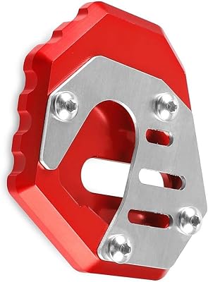 Extension Pad Side Kickstand Stand Extension Support Plate for H-ONDA XRV750 Africa Twin XRV 750 Motorocyle AccessoriesRed