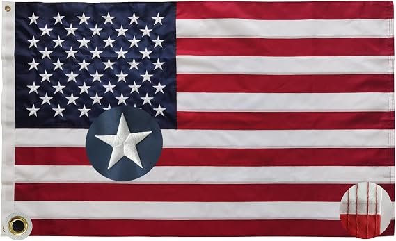 American flag USA flag 3x5FT-Embroidered Stars Flag Double Stitched Sewn Stripes Outdoors Indoors Heavy Duty flag Brass Grommets Banner