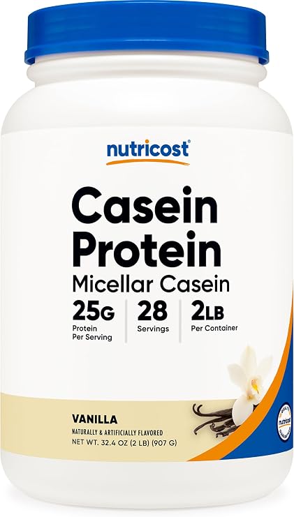 Nutricost Casein Protein Powder (Vanilla) 2LB