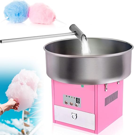 Mini Cotton Candy Machine,Automatic Candy Floss Maker Machine,1200W Commercial Cotton Candy Floss Maker Machine,Electric Cotton Candy Machine,for Birthday Parties,Festivels and Wedding