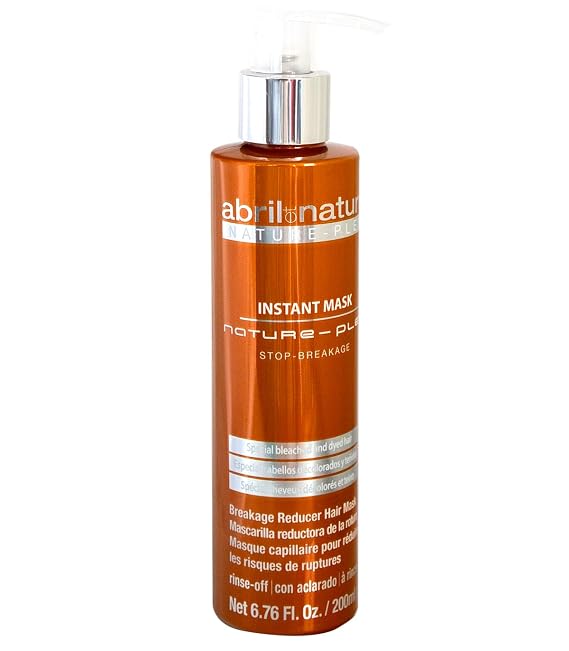 abril et nature - Nature Plex, STOP Breakage - Professional Mask for Damaged or Chemically Treated Hair - Prevents, Protects, and Repairs - Before and After Technical Treatments - 250 ml