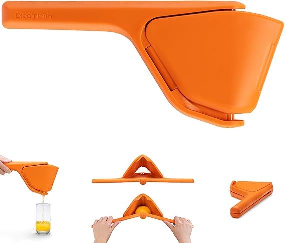 Dreamfarm Fluicer Katlanır Pratik 28cm Narenciye Sıkacağı, Turuncu