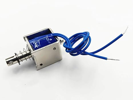 0826B Push Pull Open Frame Solenoid Electromagnet, 10 mm Stroke, 20N, DC 12V 2A