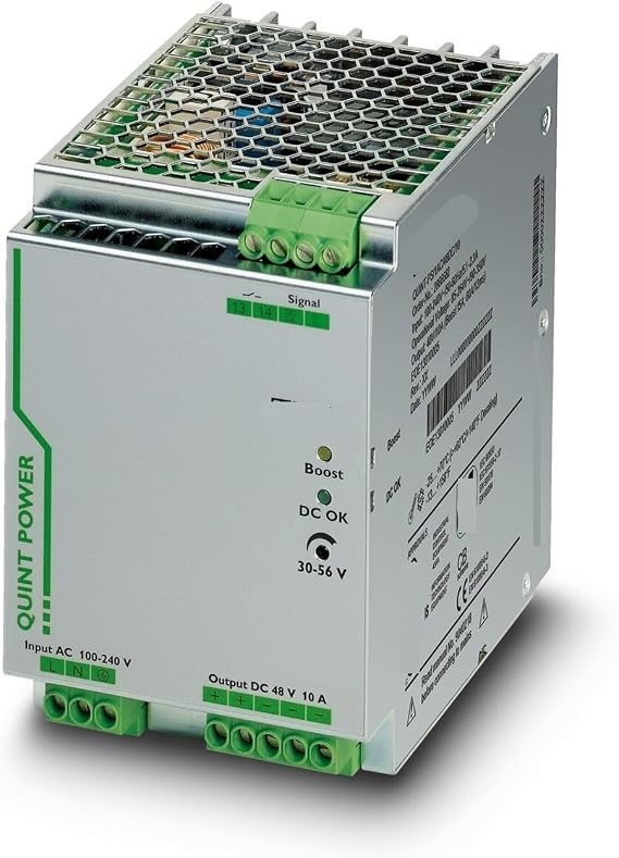 Switching Power Supply 2866682 QUINT-PS/1AC/48DC/10, Input AC 100-240V Output DC 48V 10A
