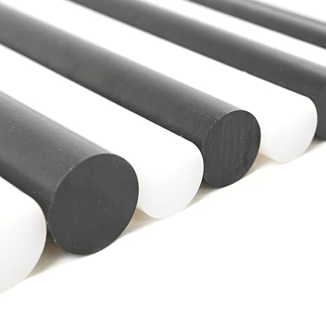 BuyPlastic White (Virgin Natural) UHMW Plastic Rod 1" Diameter, 1 ft. Nominal Length, Ultra High Molecular Weight Polyethylene Bar
