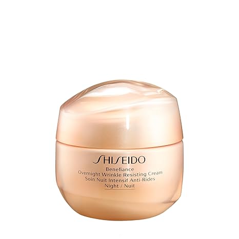 Shiseido Benefiance Overnight Wrinkle Resisting Cream - 50 mL - Anti-Aging Night Cream for Normal to Dry Skin - Visibly Improves Wrinkles for Smooth, Rested Skin
