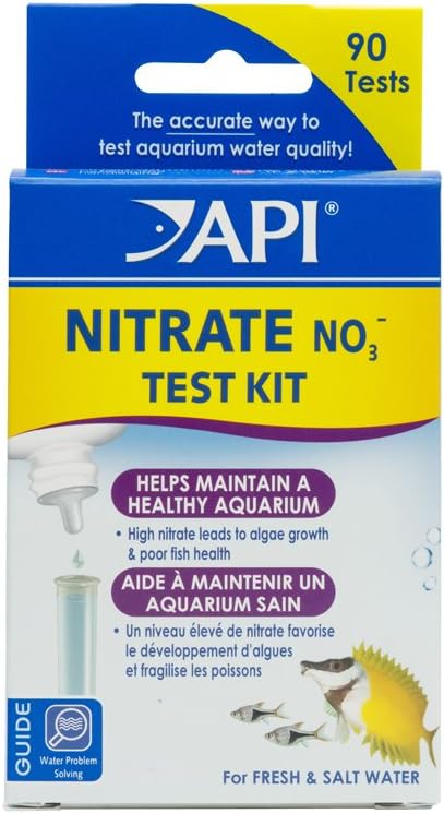 API Nitrate Test Kit for Freshwater and Saltwater Aquariums, 90-Count Box