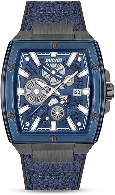 Ducati Mens Chronograph Quartz Watch Bold Case Design, Multi-Function Subdials, Sport Racing Aesthetic, Stopwatch Feature, Modern Styling, Performance-Inspired Timepiece for Everyday Wear