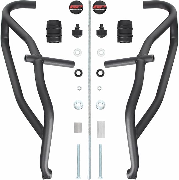 GP Kompozit Engine Guard Crash Bar Protection Black Compatible for Honda CB250R / CB300R 2018-2024