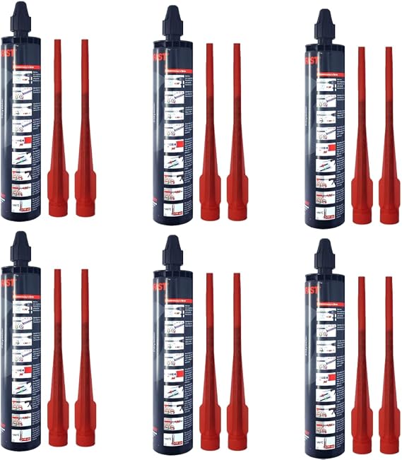 6 x Remstaler composite mortar 300 ml highest quality made in Germany injection mortar assembly mortar