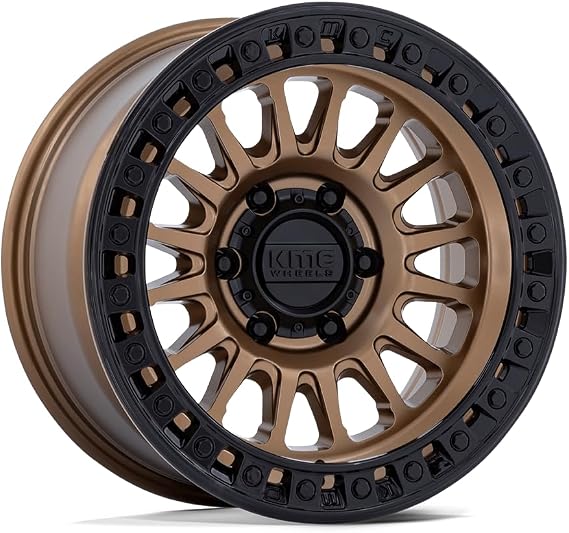 KMC Wheels IMS 17X8.5 5X5.04.36 -10mm MATTE BRONZE WITH GLOSS BLACK LIP - KM552ZB17855010N