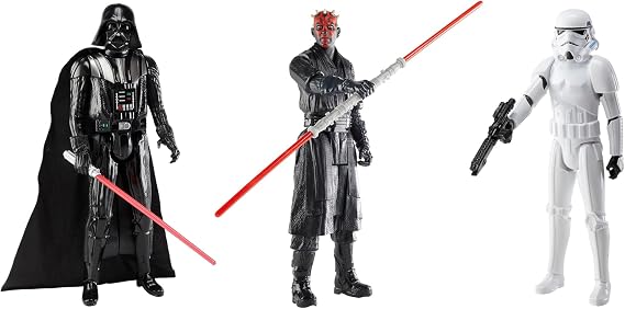 STAR WARS Clash of The Dark Side, 12-Inch Action Figure Set, 3-Pack of Figures & 4 Accessories, Toys for Kids Ages 4 and Up