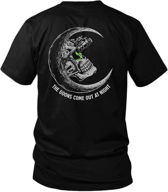 Savage Tacticians Men's Graphic Tee, Goons Come Out At Night T Shirt