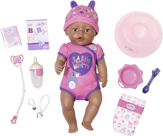 BABY born Soft Touch-Girl with Brown Eyes Interactive Function Doll