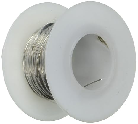 Jameco Valuepro 3819-100 Hook-up Wire, 24 AWG, Solid Tinned-Copper Bus Bar, 100' L,Silver