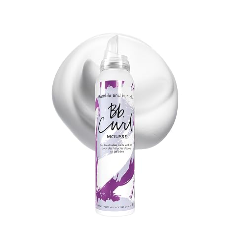 Bumble and bumble. Curl Hair Mousse | Anti Frizz | For Touchable, Volumized Curls and Waves | Adds Moisture and Hold | With Jojoba, Avocado + Coconut Oil | Standard Size, 5 Ounce