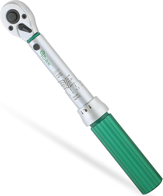 1/4 Torque Wrench with Magnetic Lock System, Inch Pound Torque Wrench (5-50 in-lb)(0.6-5.6 Nm), Digital-Quality Precision, Professional Mechanic Tool Set for Automotive & DIY - 1/4" Drive