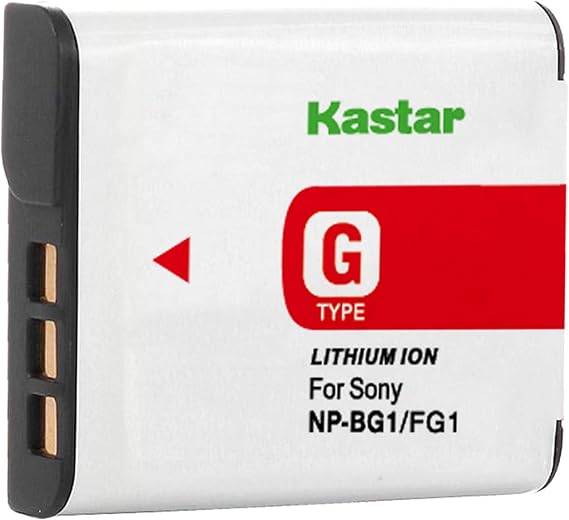 Kastar Replacement Sony NP-BG1 Lithium Ion Camera Battery for Sony DSC-H9 DSC-H7 DSC-H3 DSC-H50 DSC-W30 DSC-W35 DSC-W50 DSC-W55 DSC-W70 Digital Cameras