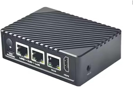 FriendlyElec NanoPi R6S Mini Computer RK3588S Cortex-A76 4/8GB DDR4 64GB eMMC 2.5G Ethernet with CNC Metal Housing (4+64GB Ram Metal Kit)