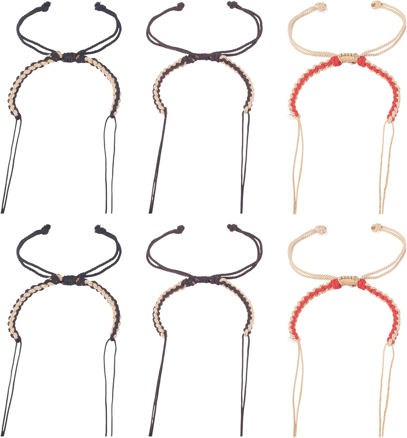 Adjustable Slider Bracelets Colorful Half Finished Bracelets Adjustable Beaded Bracelets DIY Friendship Bracelets for Women Jewelry Making Gifts Supplies