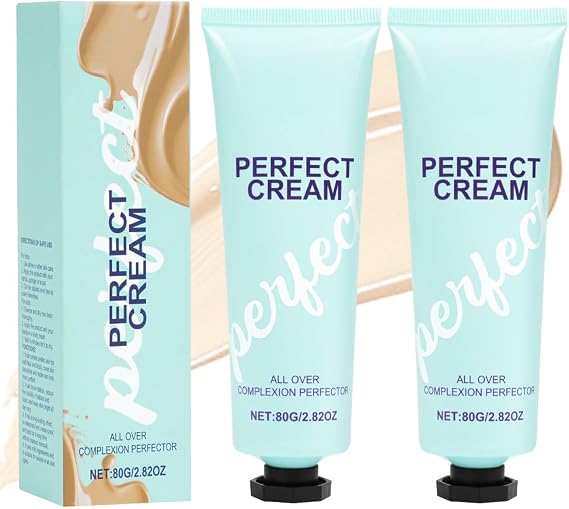 LOPHE Body Coverage Perfector, 2Pcs Leg Makeup Waterproof No Transfer Full Coverage Body Makeup Scar Tattoo Cover Up Cover Veins Concealer Light Concealing Foundation Cream for Body Face Makeup