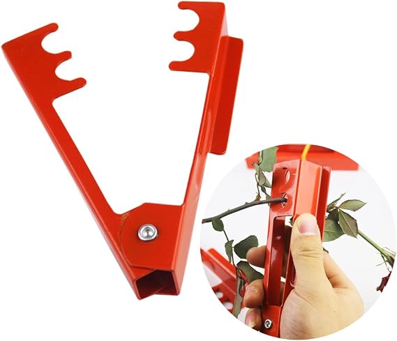 Red Iron Thorn Leaf Stripper Clip Rose Stripper for Flower