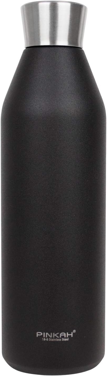 20oz Insulated Stainless Steel Water Bottle, Reusable Water Bottles, Double Walled Cola Shaped Water Bottle for Sport Travel