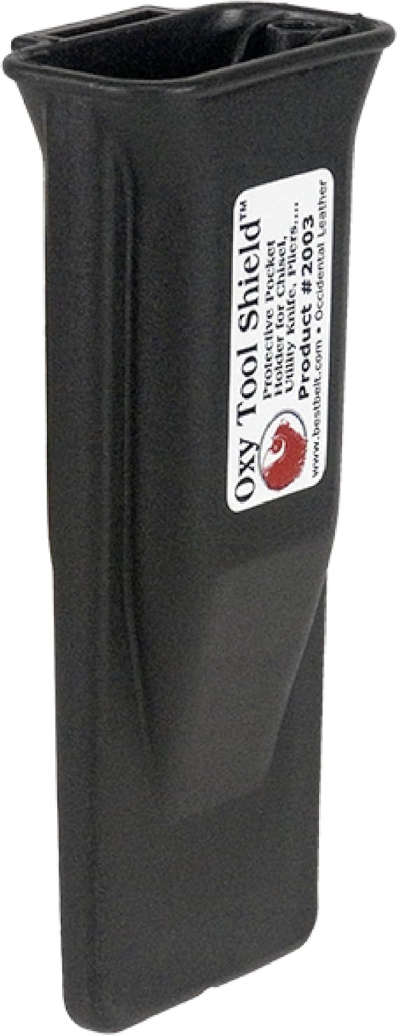 Occidental Leather Oxy Tool Shield - 2 Pockets & Tool Holders - Clip-On Convenience - Protective Build - Lightweight - Made in USA