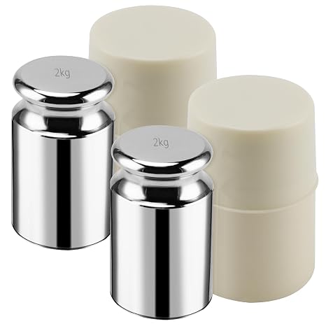 MUKCHAP 2PCS 2000g Calibration Weights, High Precision Chrome Scale Calibration Weight M1 for Digital Scale