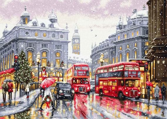 Luca-S Counted Cross Stitch Kit - London BU5006, Needlecraft DIY Kit for Adultas, Embroidery Set | embroidery by Marussia
