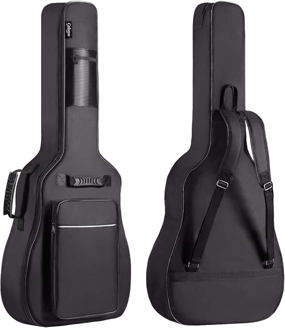 CAHAYA Guitar Bag Upgraded Premium Version for 40 41 42 Inch Acoustic Guitar Gig Bag 0.5in Thick Sponge Overly Padded Water Resistent Guitar Case Soft Guitar Backpack Case | Guitar Backpack with sponge overly padding, fits 40 41 42 inch guitars for travel storage CY0149